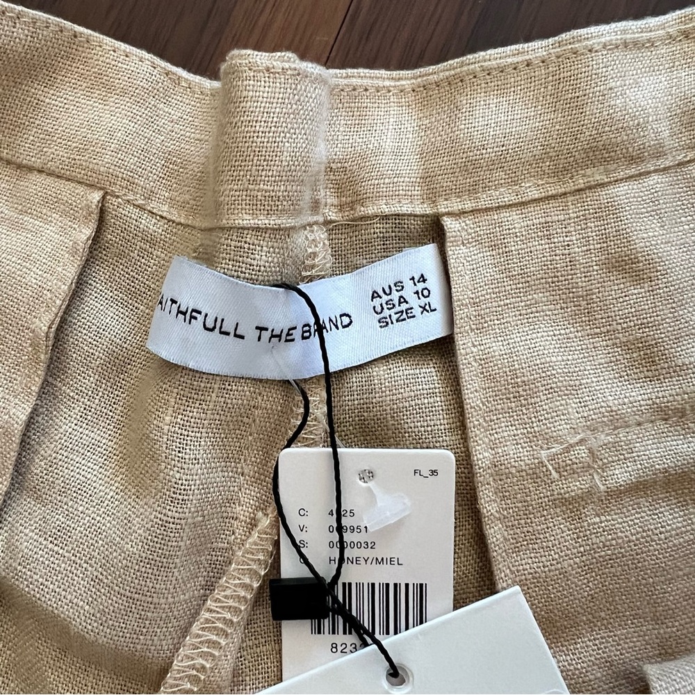 NWT Faithfull the Brand Les Deux Linen Shorts - Picture 7 of 9